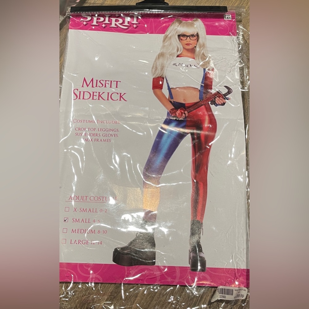 Spirit Misfit Sidekick Costume, Size Small - Picture 2 of 9